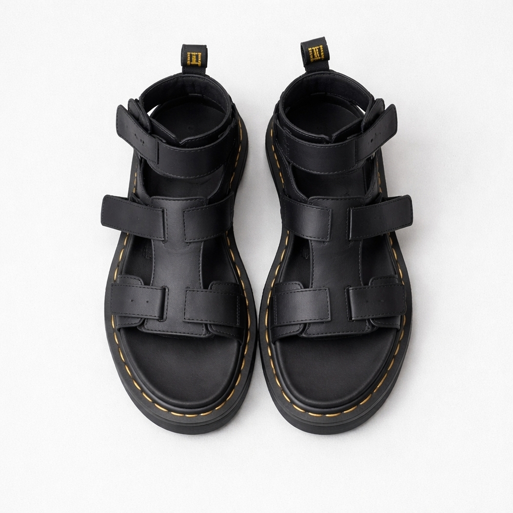 Dr. Martens Giavanna Leather Platform Gladiator Sandals, Size 9, NWT